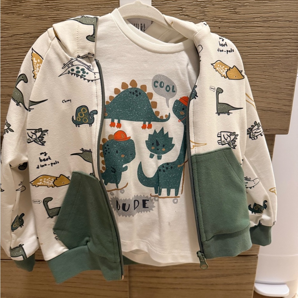 Kids Sweatshirt Hoodie and T-Shirt Set